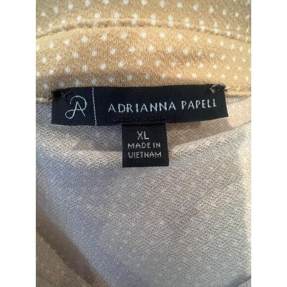 ADRIANNA PAPELI BELL SLEEVE POLKA DOT BLOUSE WOMENS SIZE XL - Picture 7 of 7